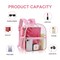 Clear Backpack Stadium Approved 12×12×6, Small Clear Backpack Transparent Backpack for Sports Event Concert (Pink)
